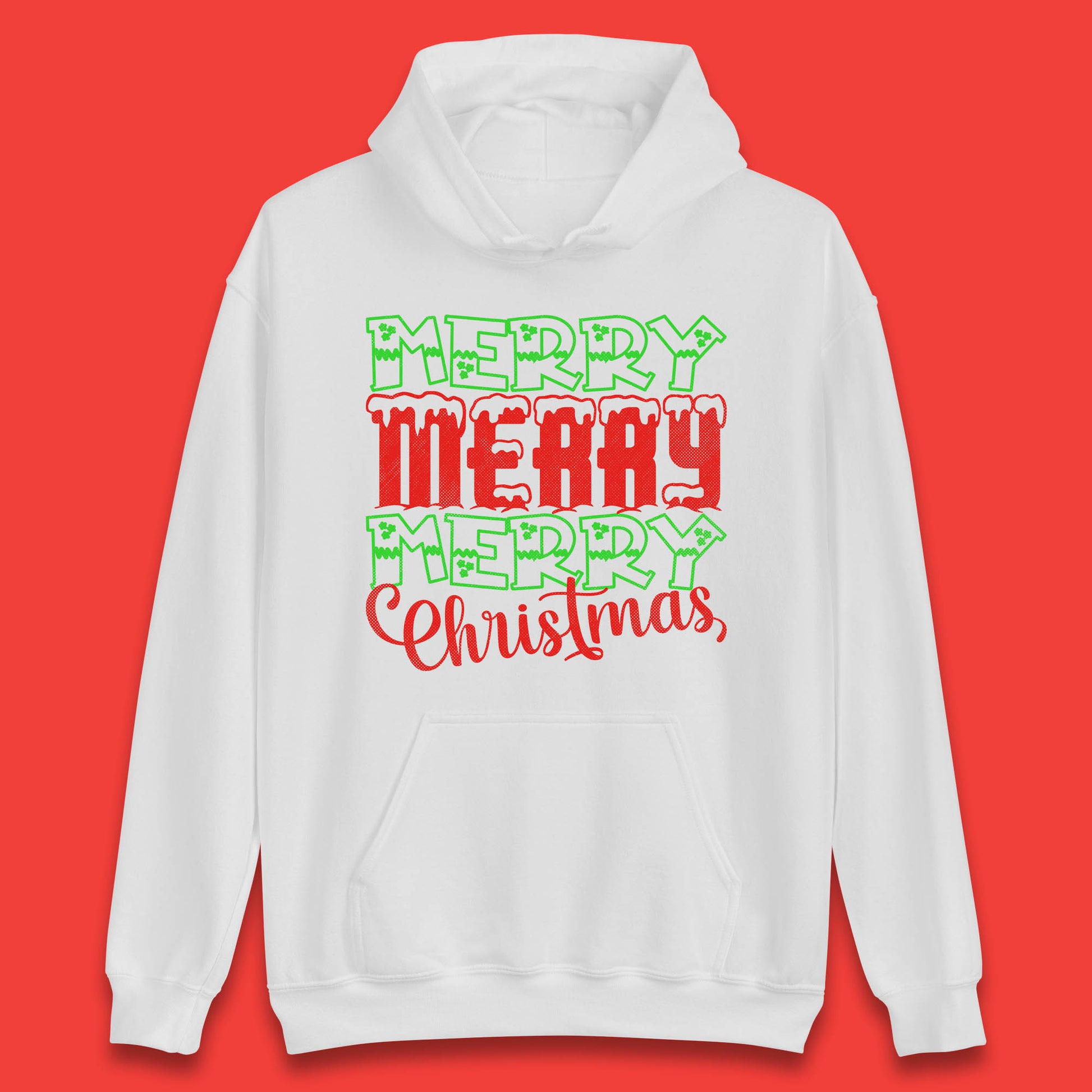 merry merry merry christmas hoodie