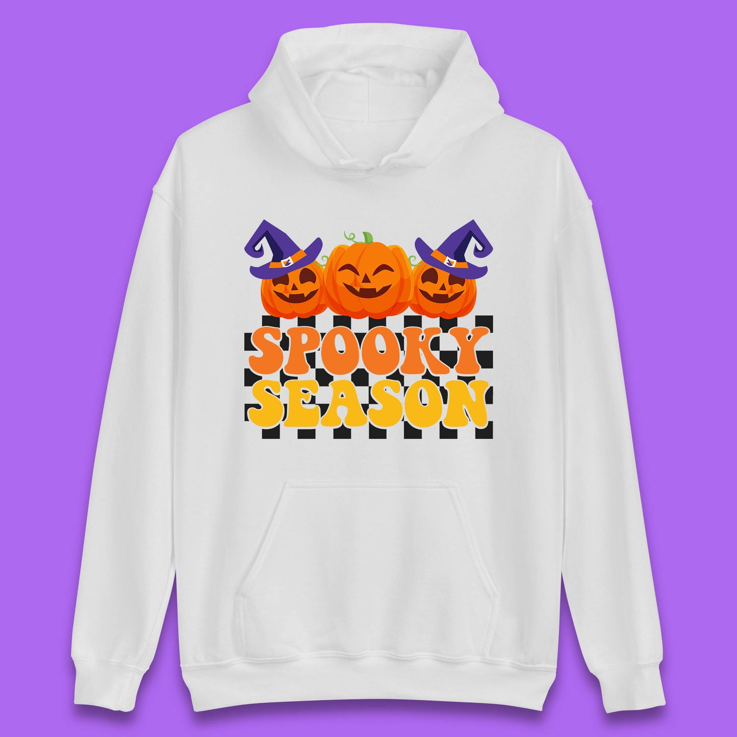 Spooky Season Halloween Jack-O-Lantern Pumpkins Spooky Vibes Unisex Hoodie