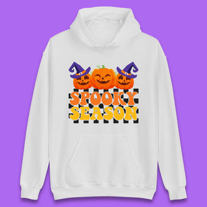 Spooky Season Halloween Jack-O-Lantern Pumpkins Spooky Vibes Unisex Hoodie