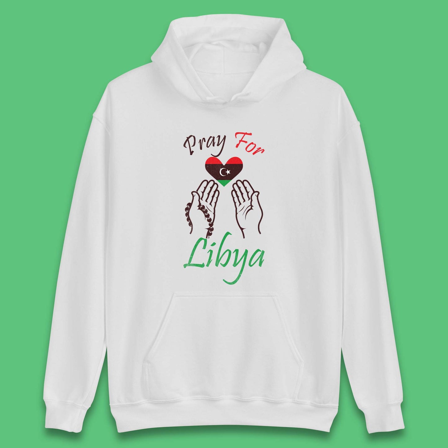 Pray For Libya Help Libya Flood Solidarity Stand With Libya Unisex Hoodie