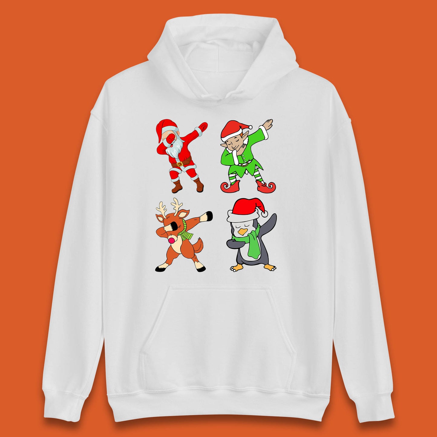santa claus & friends dabbing hoodie