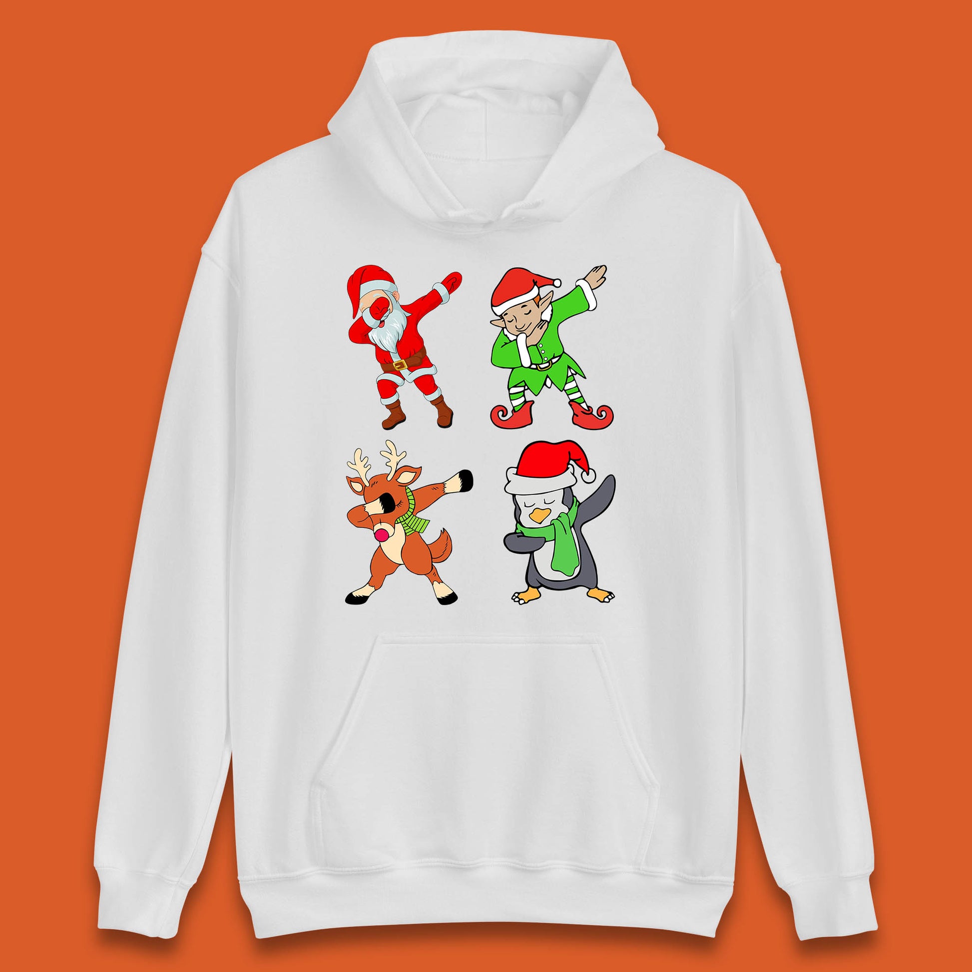 santa claus & friends dabbing hoodie