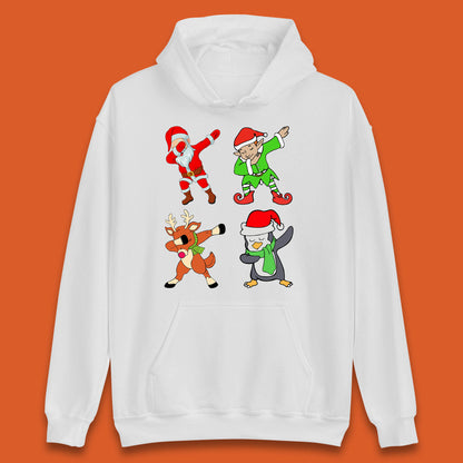 santa claus & friends dabbing hoodie