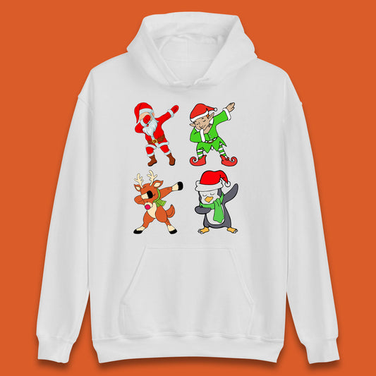 santa claus & friends dabbing hoodie