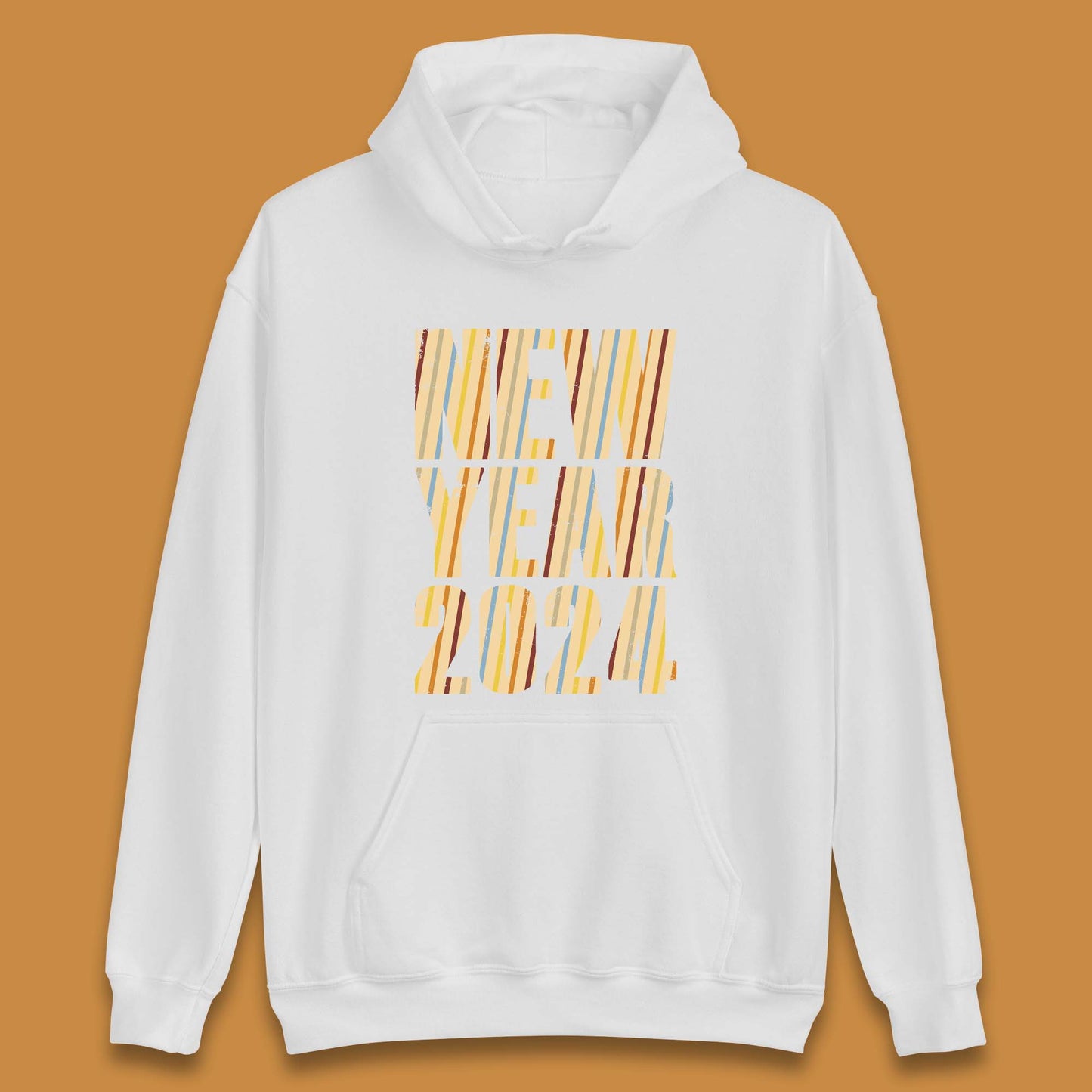 Retro Style New Year 2024 Unisex Hoodie
