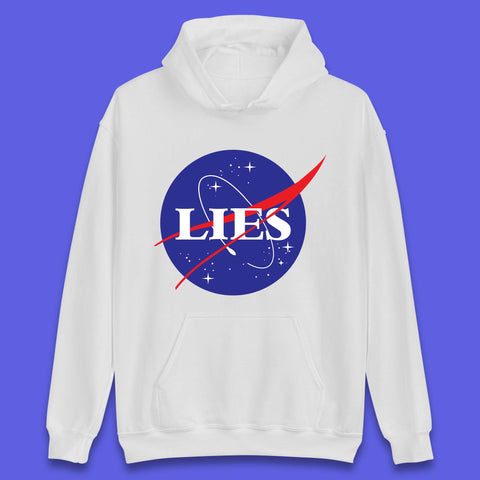 NASA Lies Logo Parody Unisex Hoodie