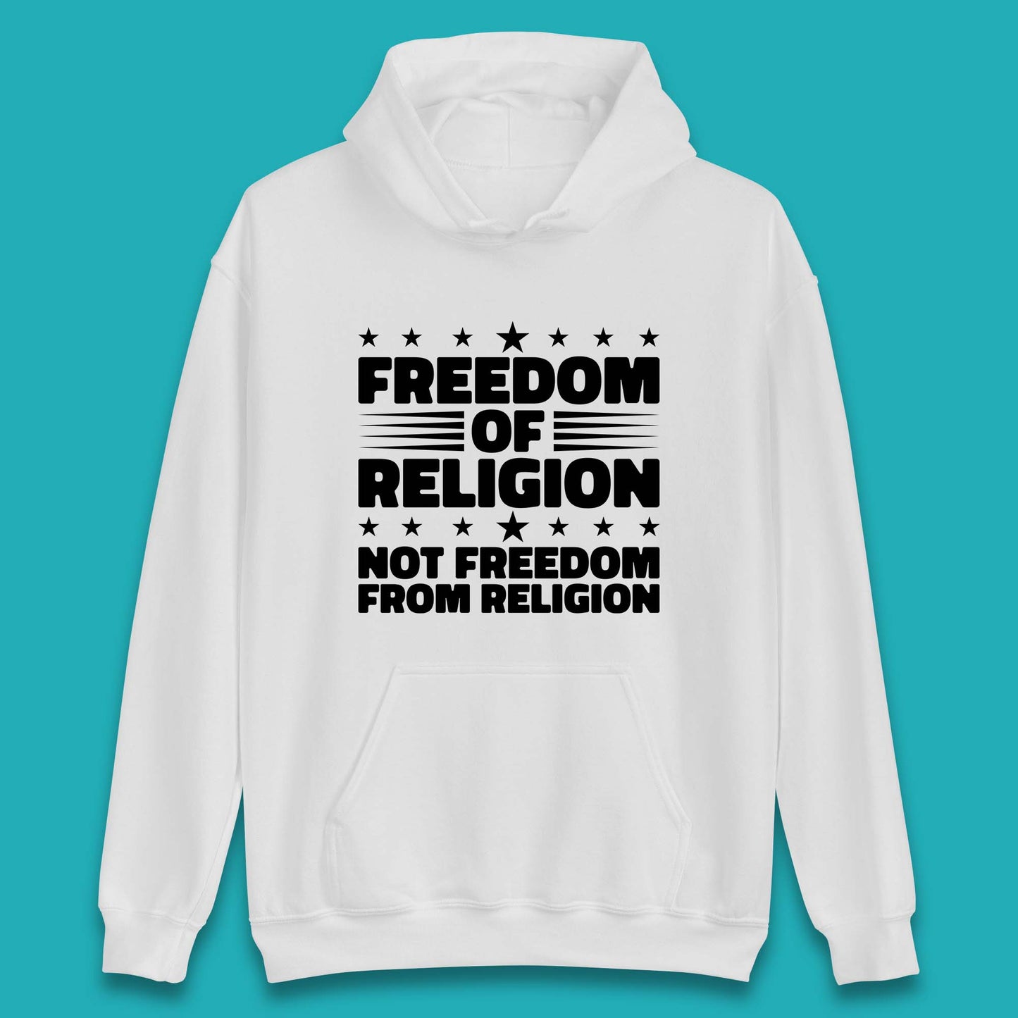 Freedom Of Religion Not Freedom From Religion Separation Of Church Of State Anti-Fascist Unisex Hoodie