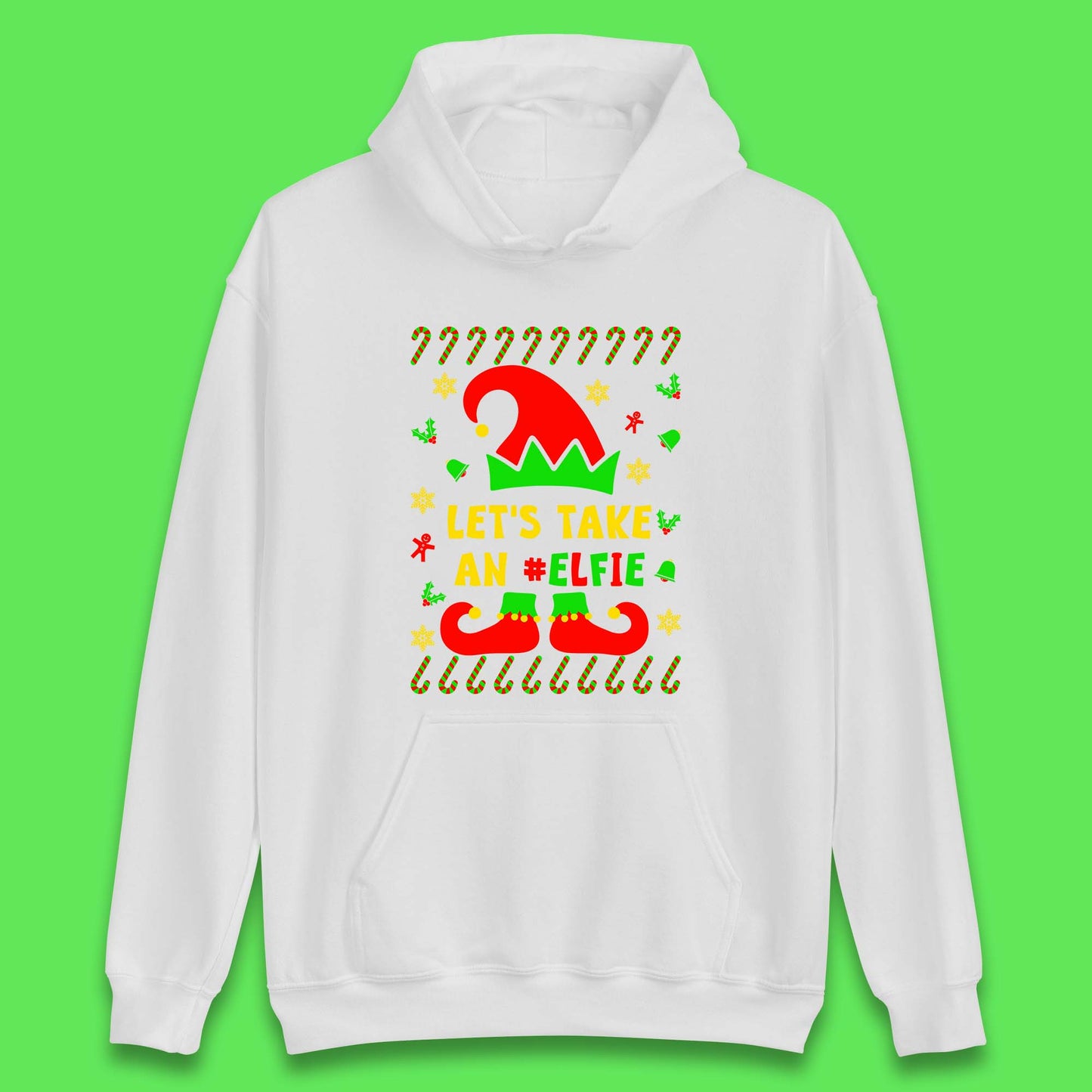 Let's Take An Elfie Christmas Unisex Hoodie