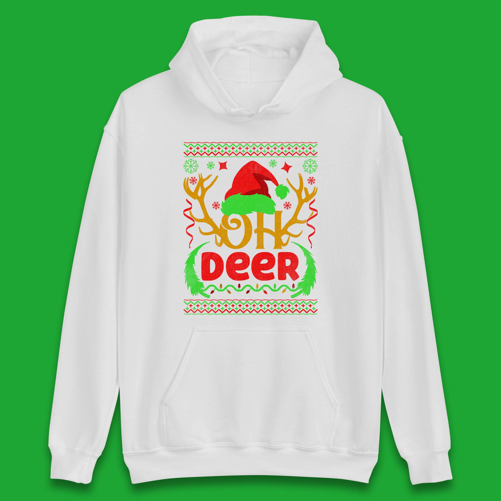deer antlers christmas hoodie