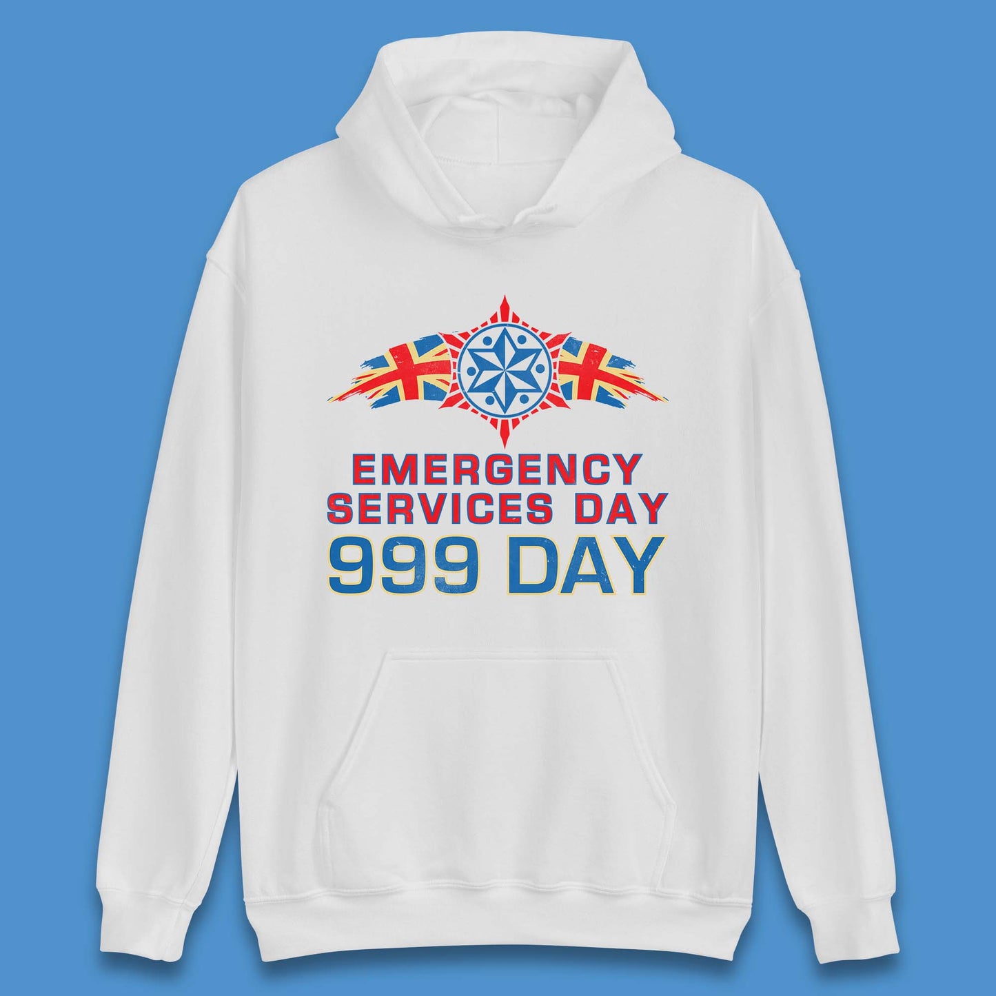 Emergency Services Day 999 Days United Kingdom Emergency Services First Responder Annual Holiday Unisex Hoodie