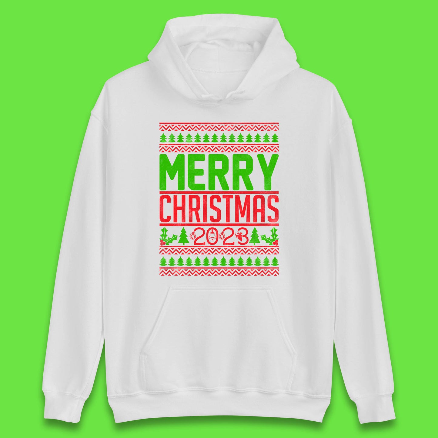 Merry Christmas 2023 Winter Holiday Festive Celebration Xmas Gift Unisex Hoodie