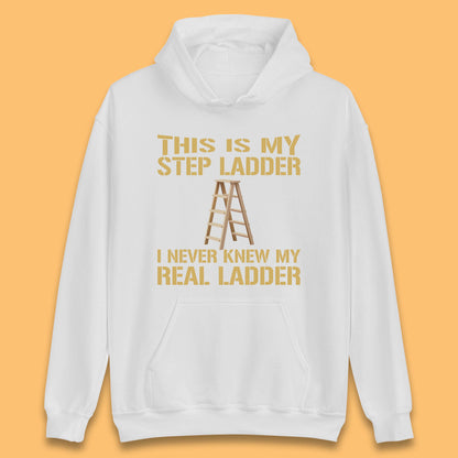 This Is My Step Ladder I Never Knew My Real Ladder Funny Joke Humour Unisex Hoodie