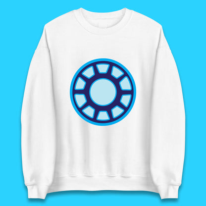 Iron Man Logo Superhero Iron Man ARC Reactor Hook Loop Tactics Morale Tony Stark Avengers Movie Unisex Sweatshirt