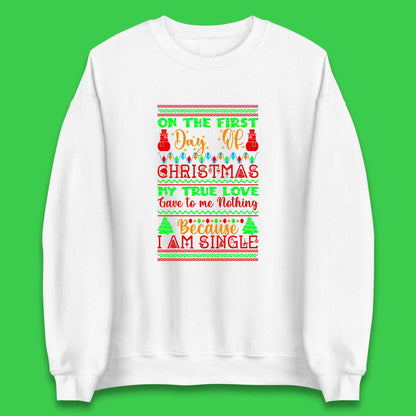 christmas single quote sweatshirt