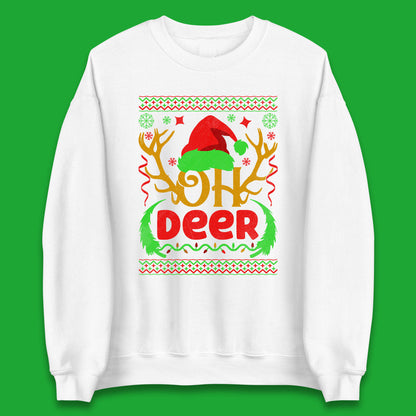 deer antlers christmas sweatshirt