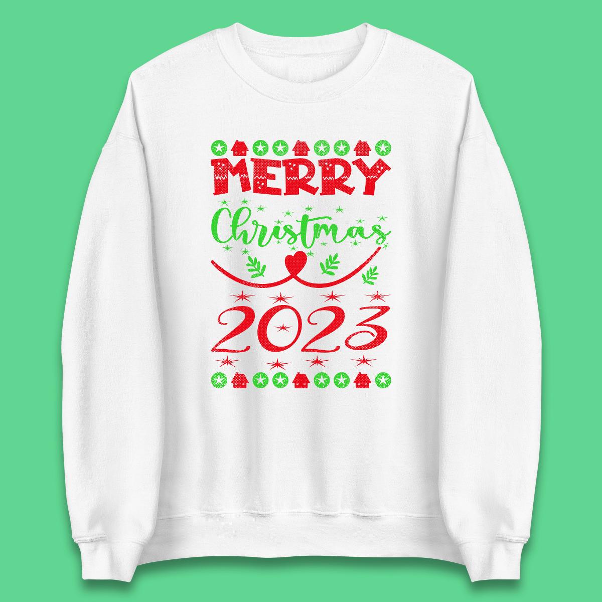Merry Christmas 2023 Winter Holiday Xmas Festive Celebration Unisex Sweatshirt