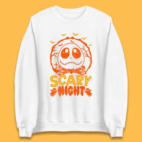 Halloween Scary Night Jack Skellington Nightmare Before Christmas Horror Scary Unisex Sweatshirt