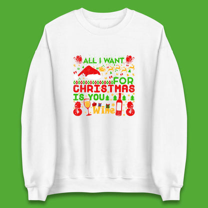 christmas wine sweatshirt