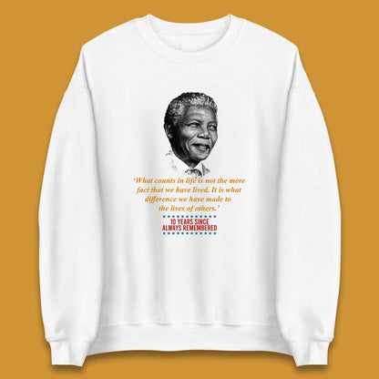 Nelson Mandela 10TH Anniversary Unisex Sweatshirt