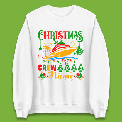 Personalised Cruise Crew Christmas Unisex Sweatshirt