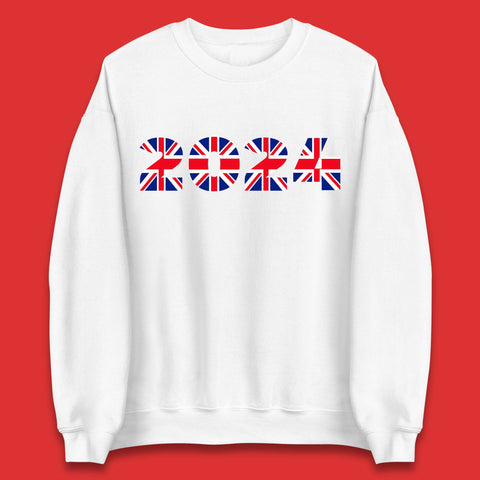 New Year 2024 UK Flag Unisex Sweatshirt
