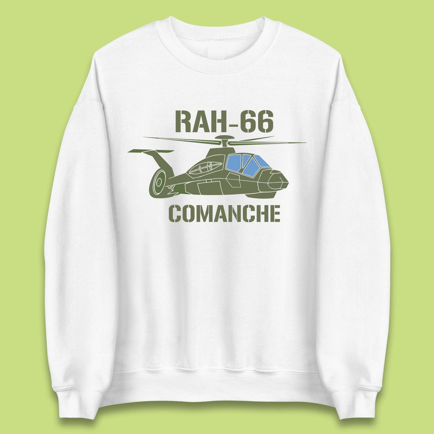 Boeing–Sikorsky RAH-66 Comanche US Army Gunship Attack Helicopter Unisex Sweatshirt