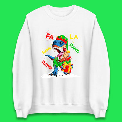 dinosaur christmas sweatshirt