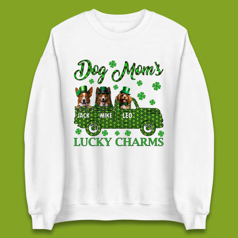 Personalised Dog Mom's Lucky Charms Unisex Sweatshirt