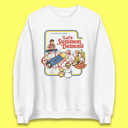 Let's Summon Demons Creepy Incantation Halloween Comic Funny Dark Humor Unisex Sweatshirt