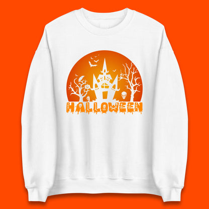 Halloween Horror Scary Hunted House Scary Spooky Night Festive Gift Unisex Sweatshirt