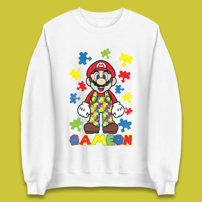 Autism Super Mario Unisex Sweatshirt