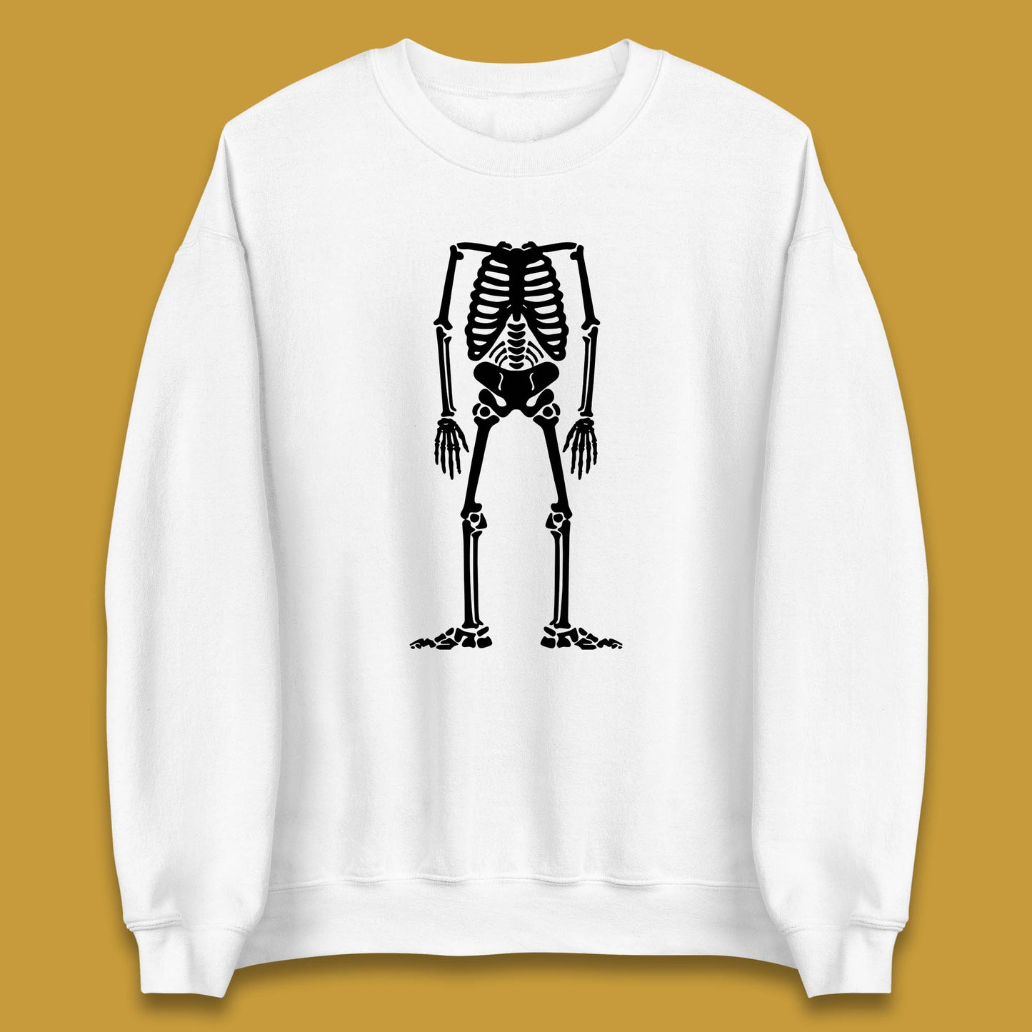 Skeleton Without Head Halloween Headless Skeleton Horror Scary Skull Unisex Sweatshirt