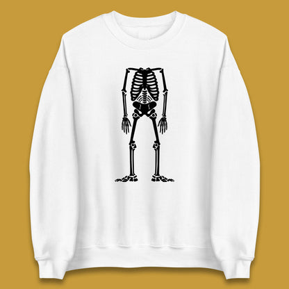 Skeleton Without Head Halloween Headless Skeleton Horror Scary Skull Unisex Sweatshirt