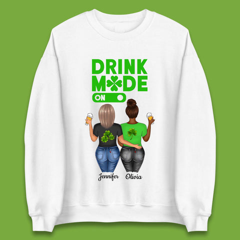 Personalised Drink Mode On Unisex Sweatshirt
