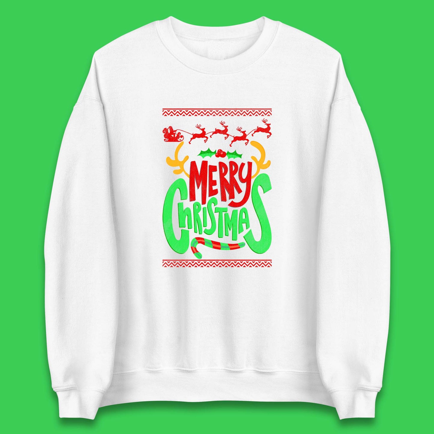 christmas reindeer antlers sweatshirt