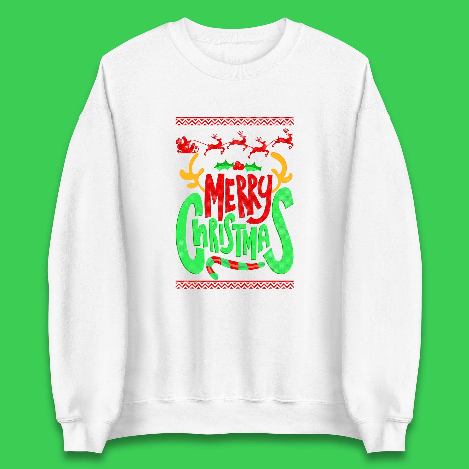 christmas reindeer antlers sweatshirt