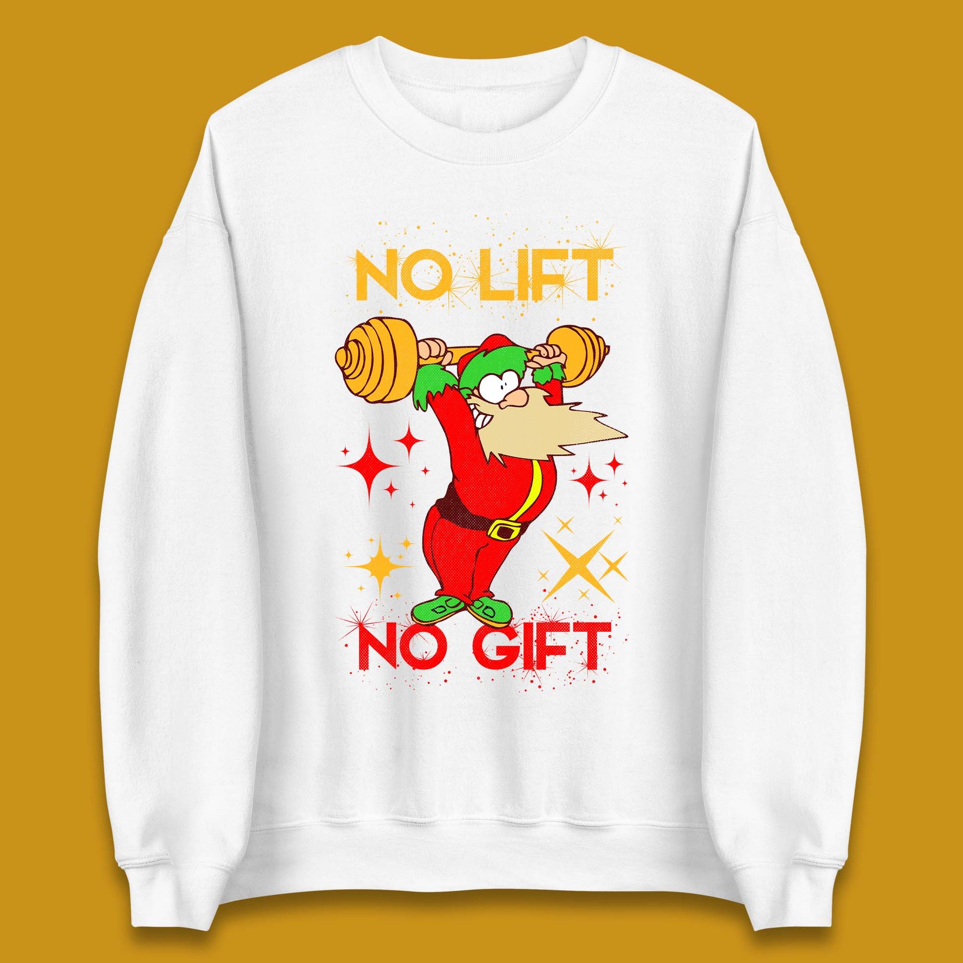 santa workout christmas sweatshirt