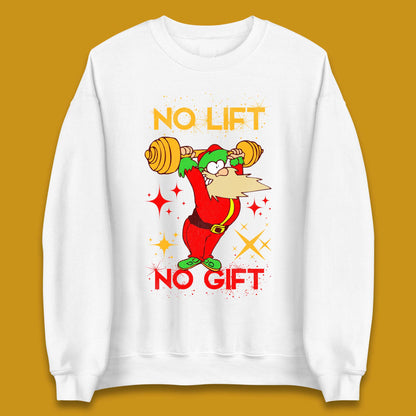 santa workout christmas sweatshirt