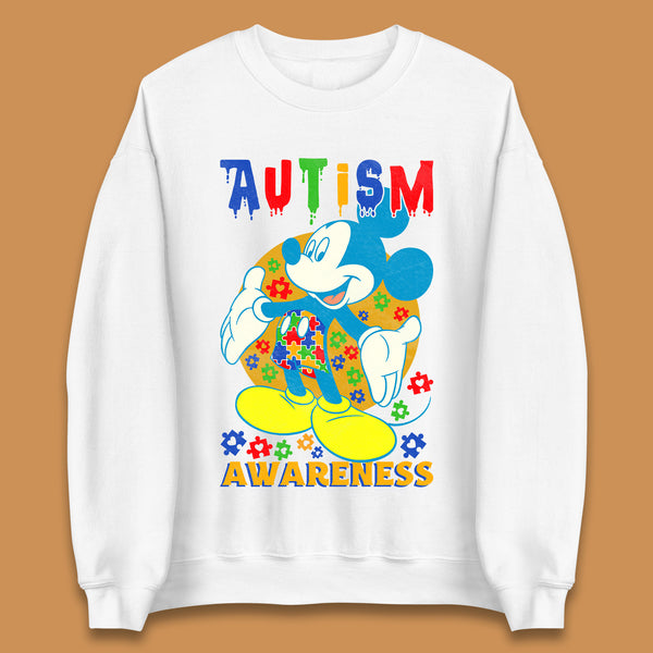 Autism Awareness Mickey Mouse Unisex Sweatshirt