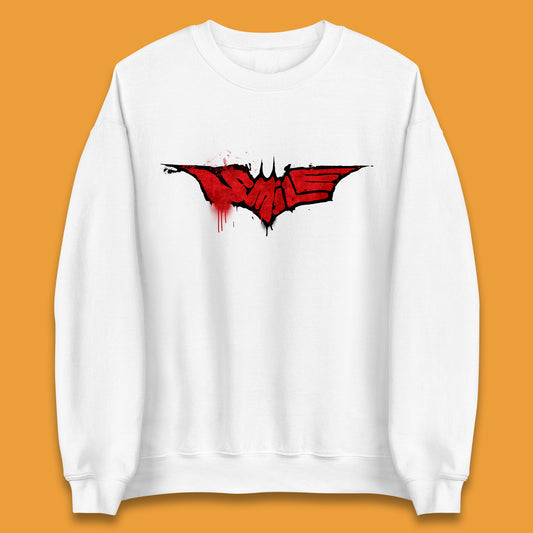 Smile Batman Logo Batman Beyond Superhero Animated Television Series DC Comics Superhero Unisex Sweatshirt