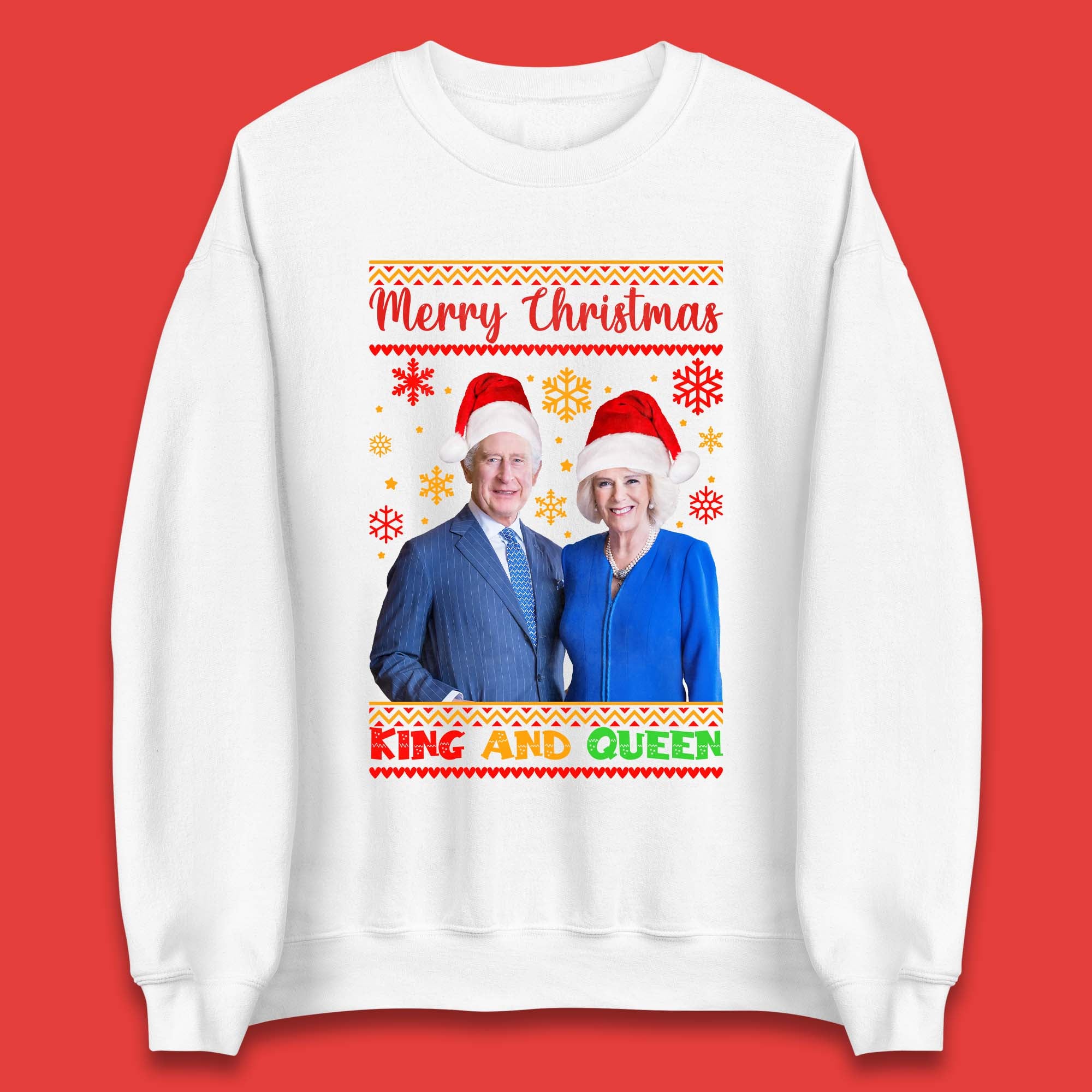 King And Queen Christmas Unisex Sweatshirt