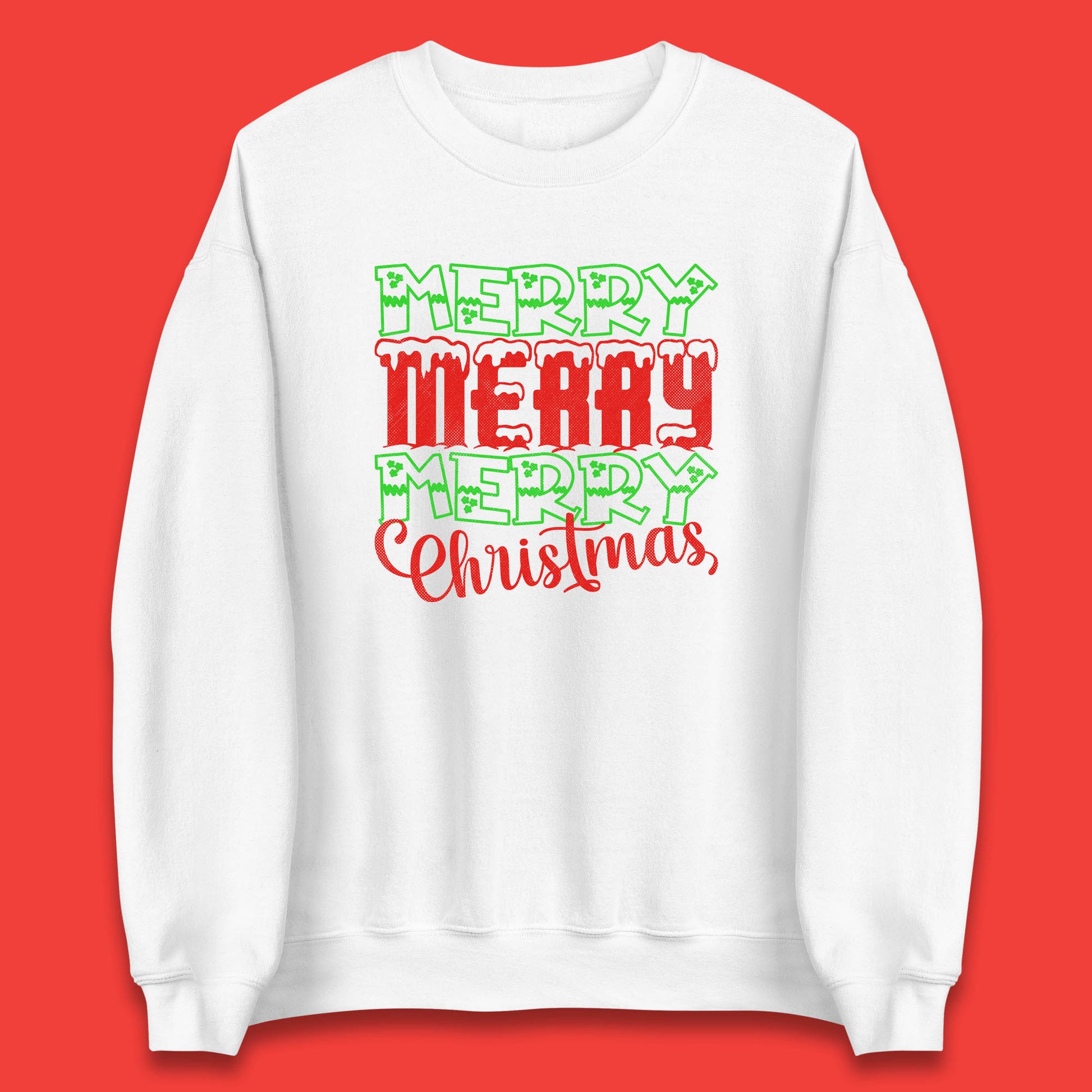 merry merry merry christmas sweatshirt