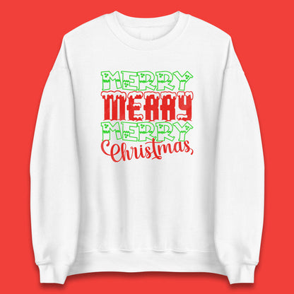 merry merry merry christmas sweatshirt