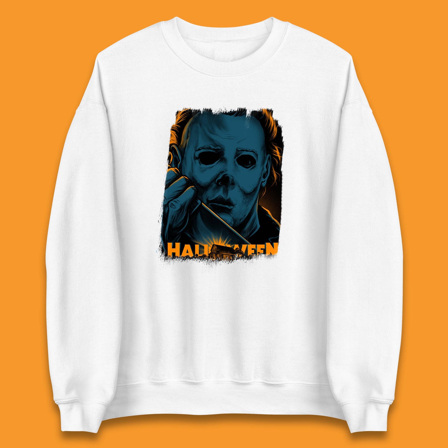 Halloween (1978) Poster Slasher Film Michael Myers Halloween Horror Thriller Movie Character Unisex Sweatshirt