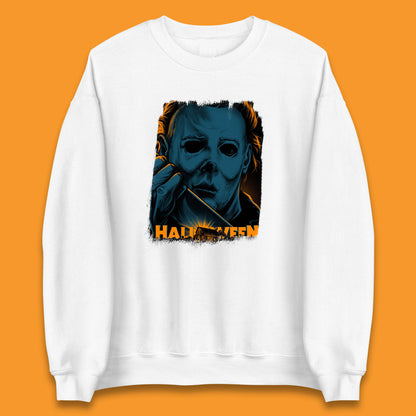 Halloween (1978) Poster Slasher Film Michael Myers Halloween Horror Thriller Movie Character Unisex Sweatshirt
