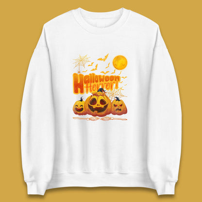 Happy Halloween Jack-o-lantern Horror Scary Monster Pumpkins Unisex Sweatshirt