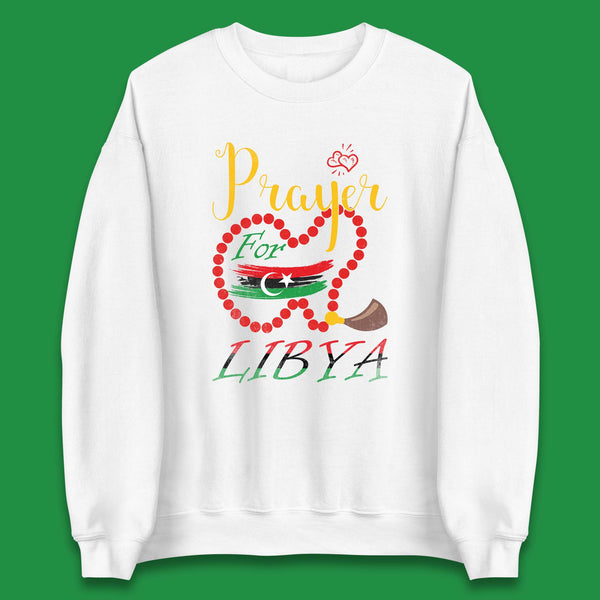 Prayer For Libya Help Libya Flood Solidarity Stand With Libya Unisex Sweatshirt
