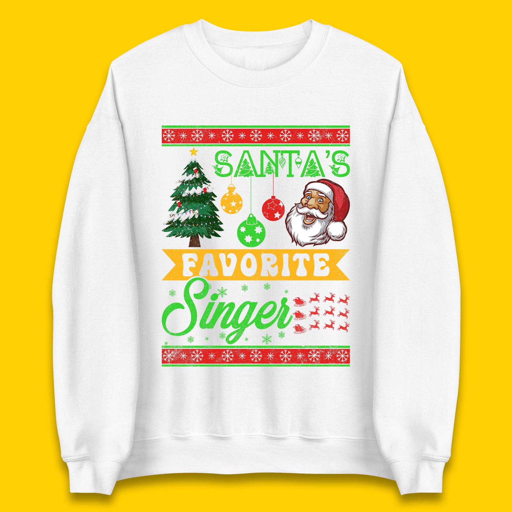 Santa's Favourite Singer Christmas Jumper