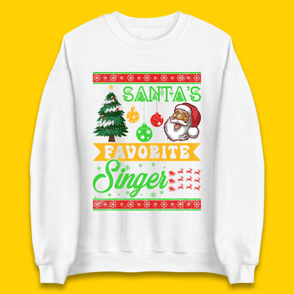 Santa's Favourite Singer Christmas Jumper