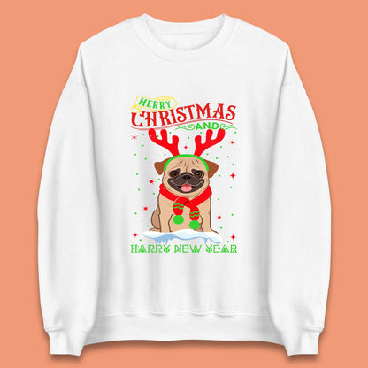 christmas pug dog sweatshirt